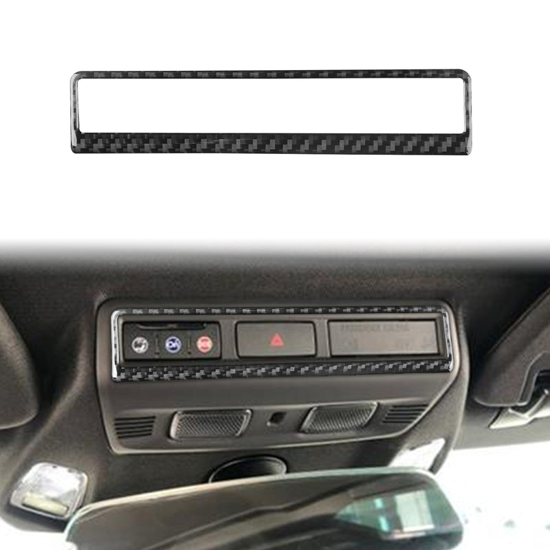 WXZOS Genuine Carbon Fiber Hazard Light Switch Trim for Chevrolet Corvette C8 2020-24