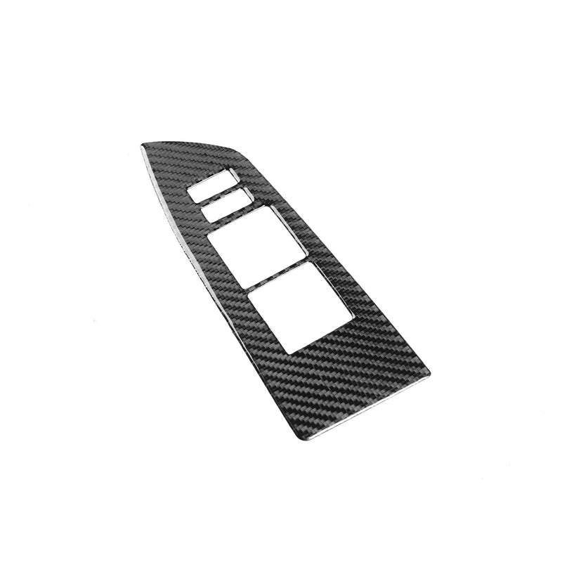 WXZOS Genuine Carbon Fiber Door Window Switch Panel Trim for Toyota Tundra 2007-2013