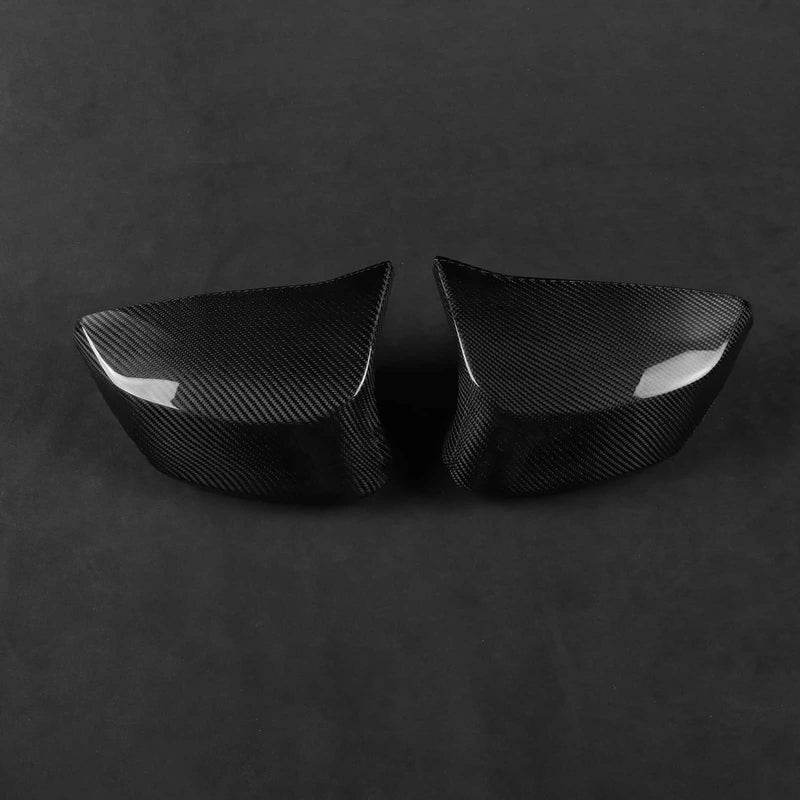 WXZOS Dry Carbon Fiber Side Wing Mirror Cover Trim for Chevrolet Corvette C8 2022-2024