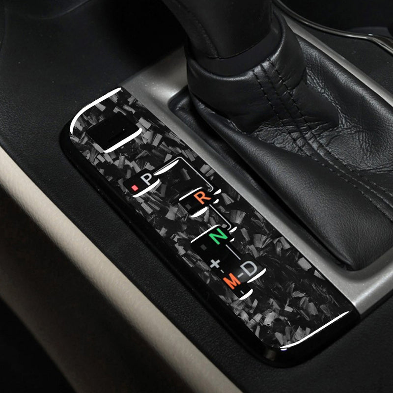 WXZOS Genuine Carbon Fiber Gear Shift Lever Panel Trim for Toyota Highlander 2014-2018