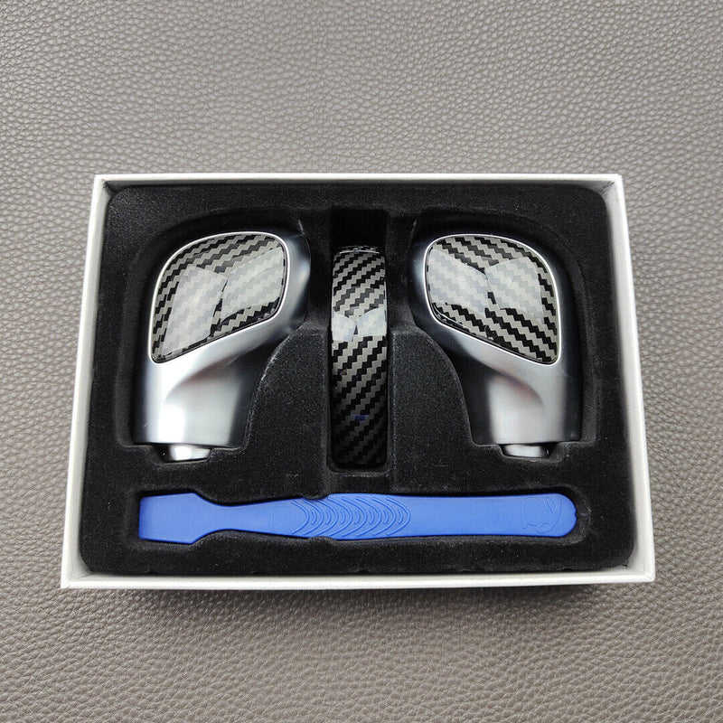 Carbon Fiber Gear Shift Knob Cover w/DSG for VW 2012-2019 Tiguan 2013-19 Beetle