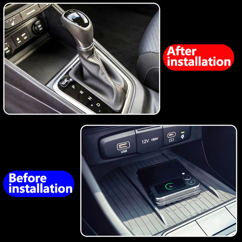 WXZOS Center Console Phone Wireless Fast Charging Pad for Hyundai Elantra 2012-2015