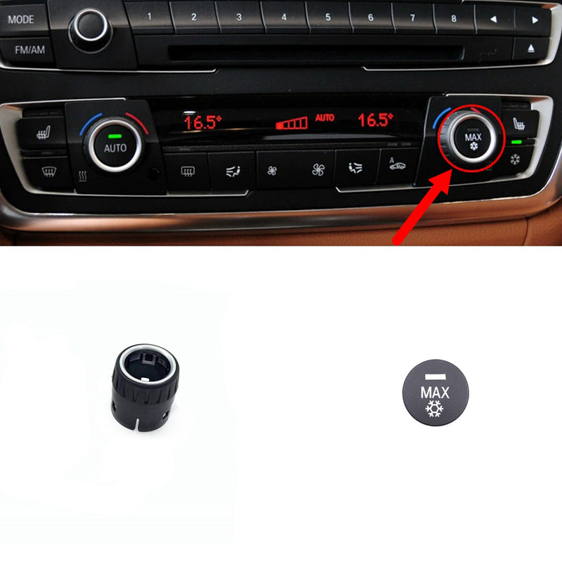 WXZOS Dashboard A/C Panel AUTO/MAX Switch Button Knob for BMW M2 F87 2016-2019