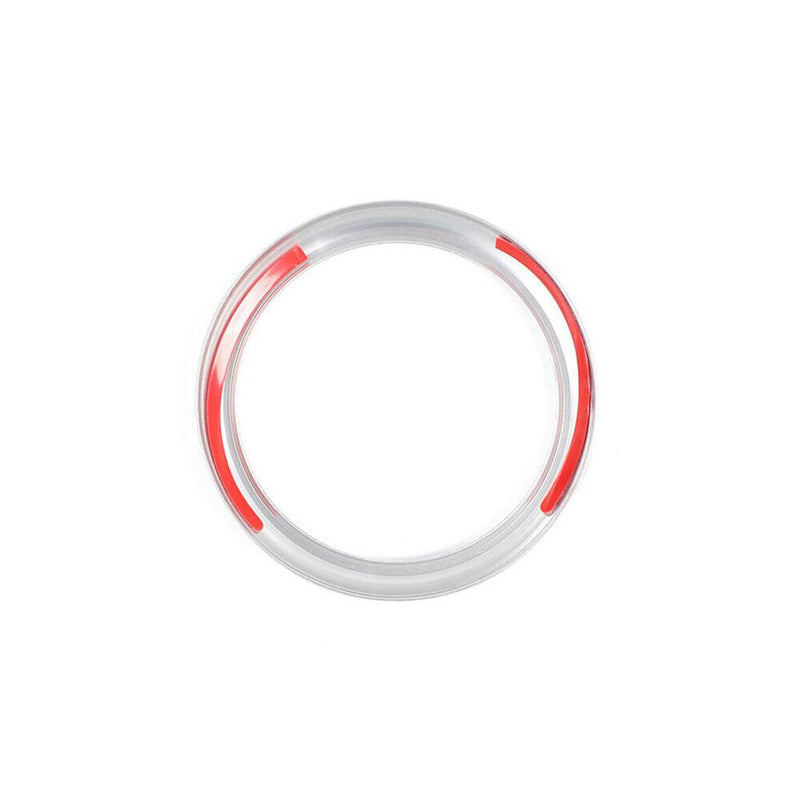Dash Center Clock Decor Circle Silver Alloy Cover for Porsche 2011-2019 Cayenee