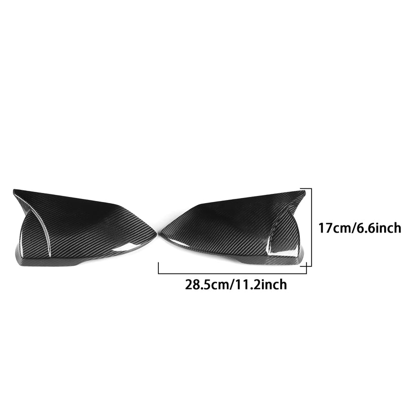 WXZOS Genuine Carbon Fiber Wing Mirror Trim for Hyundai Elantra 2021-2023
