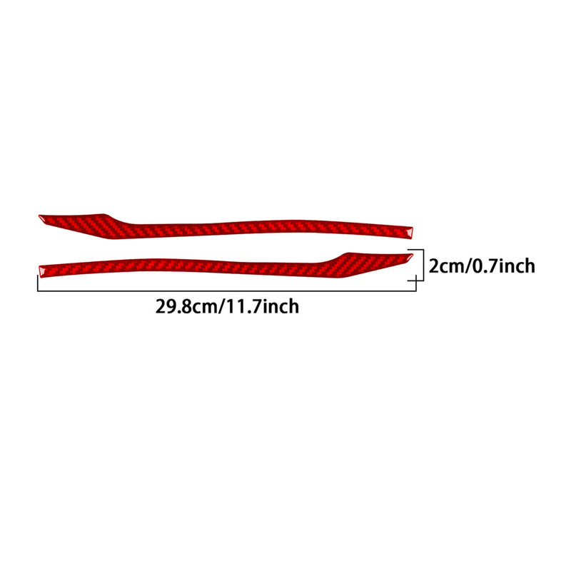 WXZOS Genuine Carbon Fiber Side Wing Mirror Trim for Mercedes W206 C-class 2022-2024