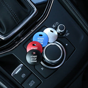 Blue Engine Start / Stop Push Button Cover Trim for Mazda 2012-2018 3 MX-5 CX5