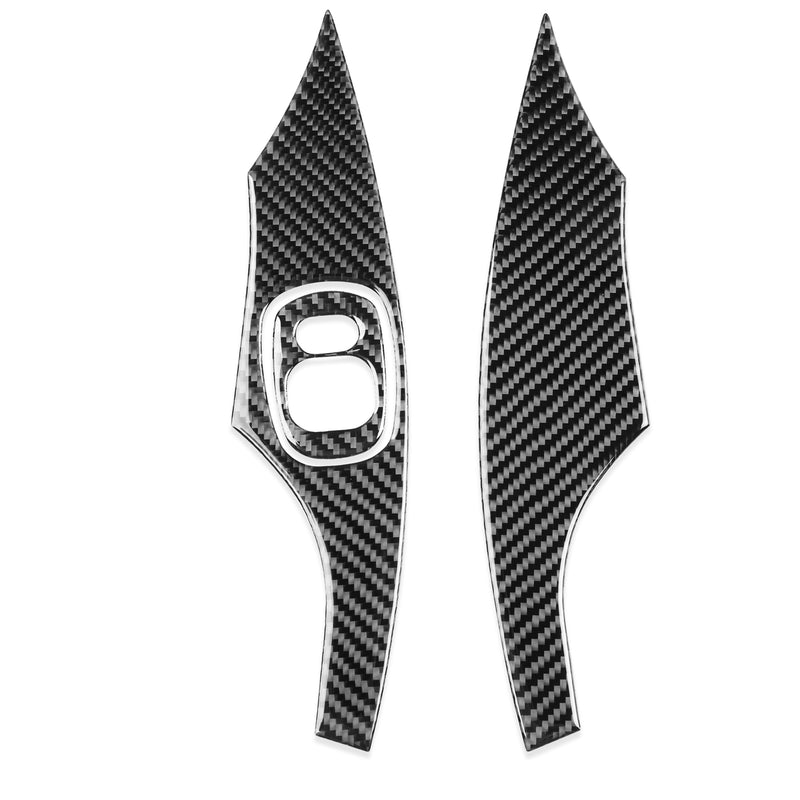 WXZOS Genuine Carbon Fiber Door Armrest Switch Panel Trim for Toyota Celica 2000-2005