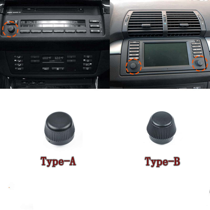 WXZOS Dashboard CD FM Radio Knob Volume Control Button for BMW E39 5series 1996-2003