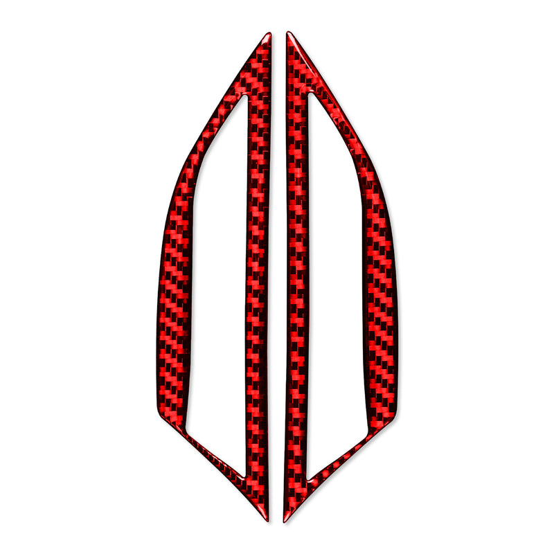 WXZOS Carbon Fiber Side Marker Light Trim for Porsche 718 Boxster 982 2017-2025