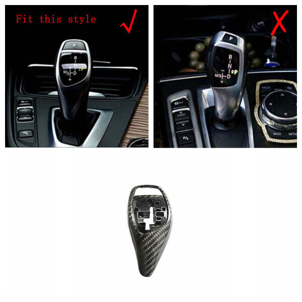 Carbon Fiber Gear Shift Knob Replacement Trim for BMW F20 F21 1 Series 2012-2018