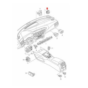 Falsh Warning Hazard Light Switch Button 4GD941509 for Audi 2012-2018 A6 C7