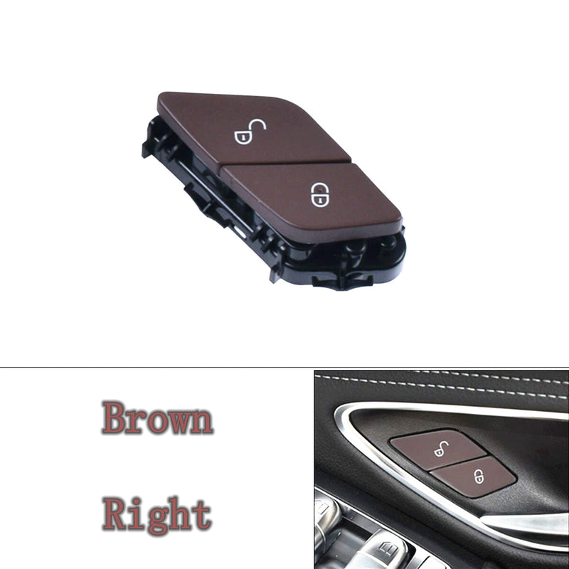 WXZOS Brown Front Right Door Lock Switch for Mercedes-Benz W257 CLS-class 2018-2024