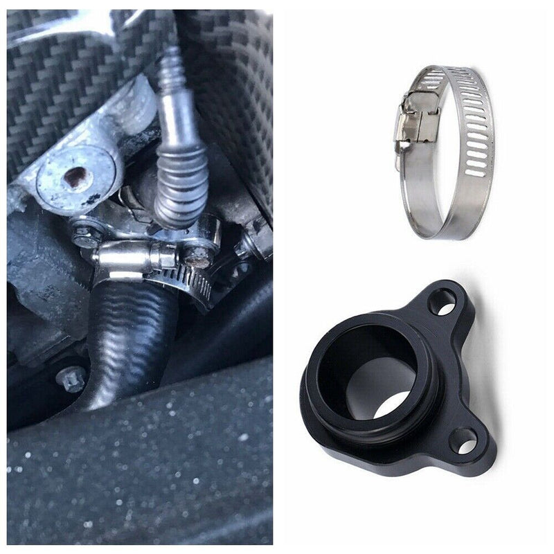 Black Aluminum Alloy Water Hose Fitting Head 11537541992 For BMW 1' 3' 335i Z4