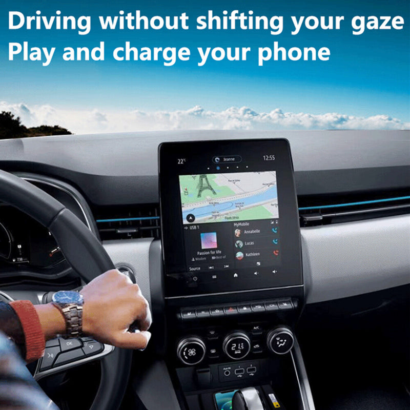 WXZOS Center Console Wireless Fast Charging Pad for Renault Clio V 2019-2021