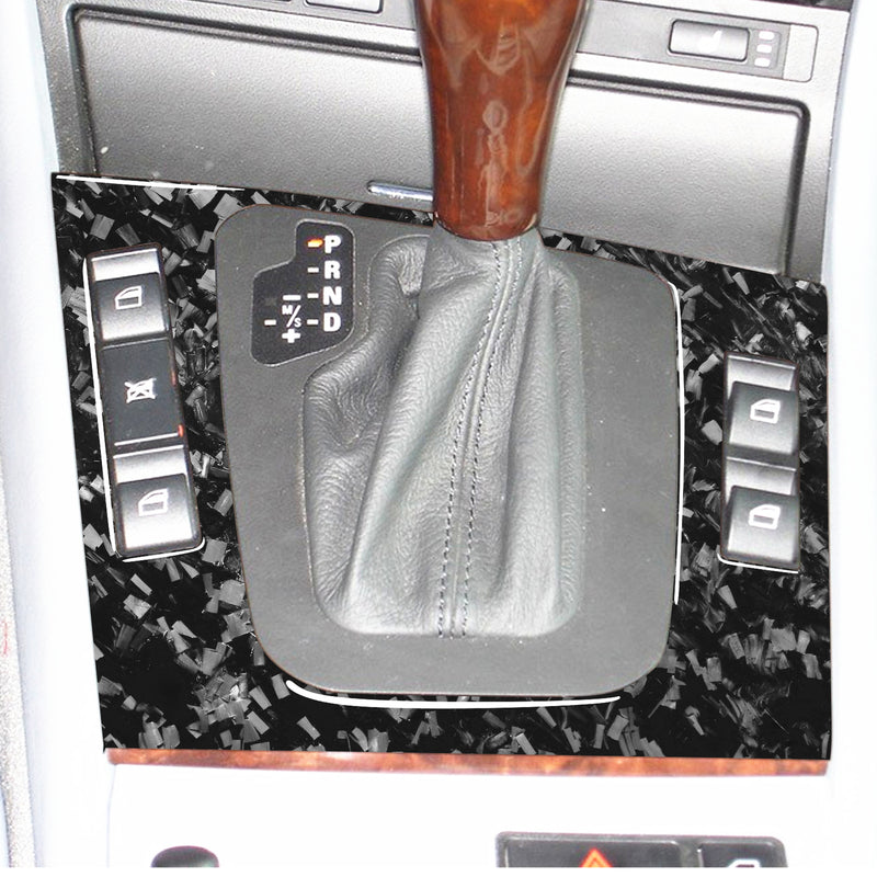 WXZOS Genuine Carbon Fiber Gear Shift Lever Panel Trim for BMW E46 3series 1998-2005