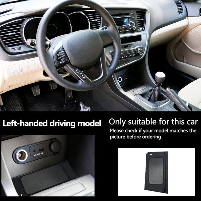 WXZOS Center Console Phone Wireless Fast Charging Pad for Kia Optima 2009-2014