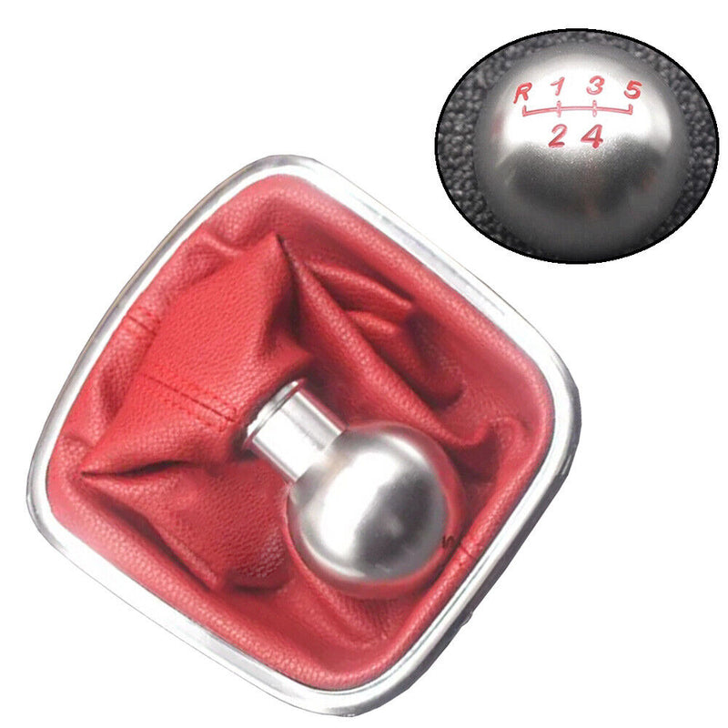 Aluminum Alloy Red 5 Speed Gear Stick Shift Knob for VW 2011-2014 Polo