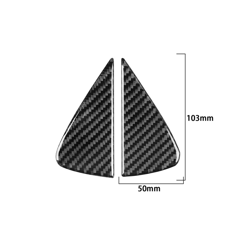 WXZOS Genuine Carbon Fiber Exterior Door C-Pillar Trim for Dodge Durango 2011-2019