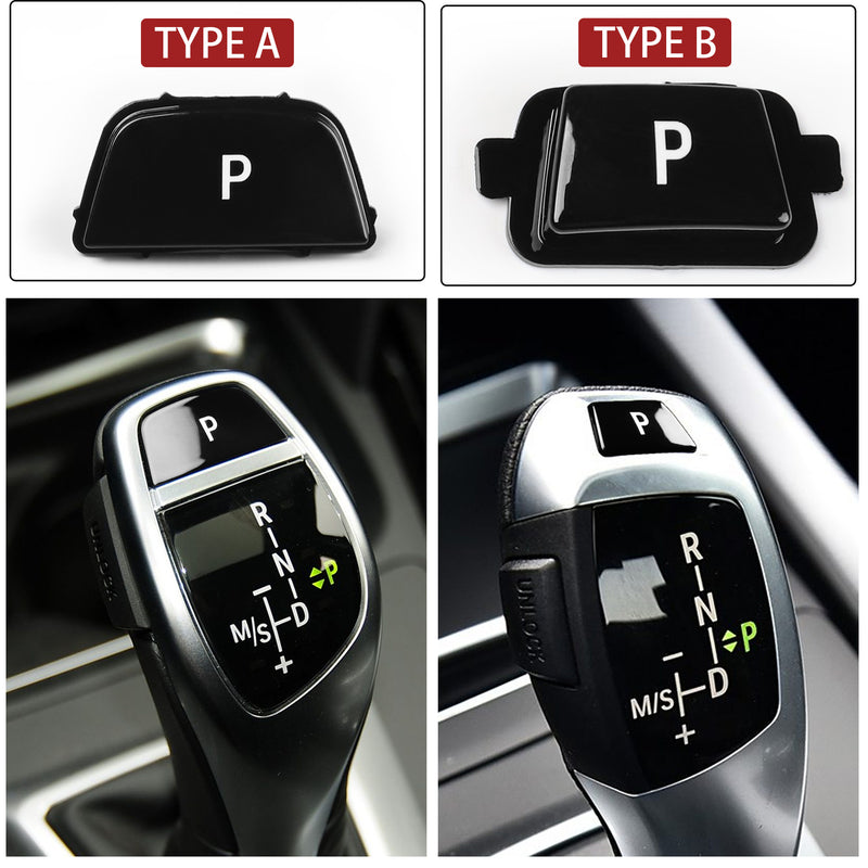 WXZOS Gear Shift Knob Lever P Key Button Cover for BMW 7 Series F01 F02 2008-2014