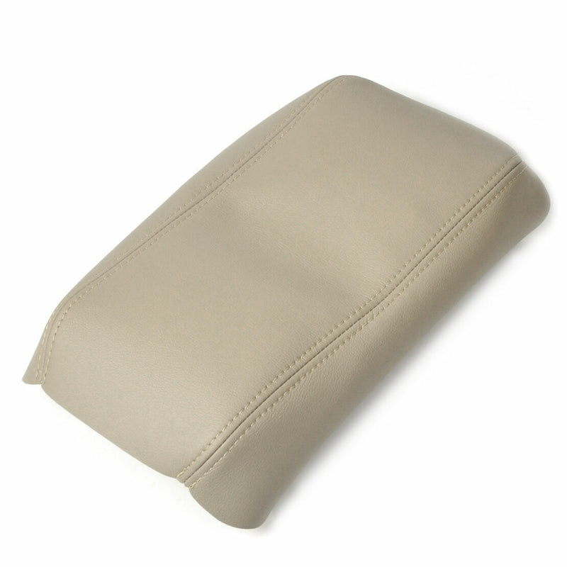 Beige Leather Console Lid Armrest Cover For Honda 2003-2007 Accord
