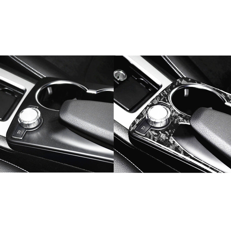 WXZOS Genuine Carbon Fiber Gear Shift Lever Trim for Benz X204 GLK-Class 2008-2015