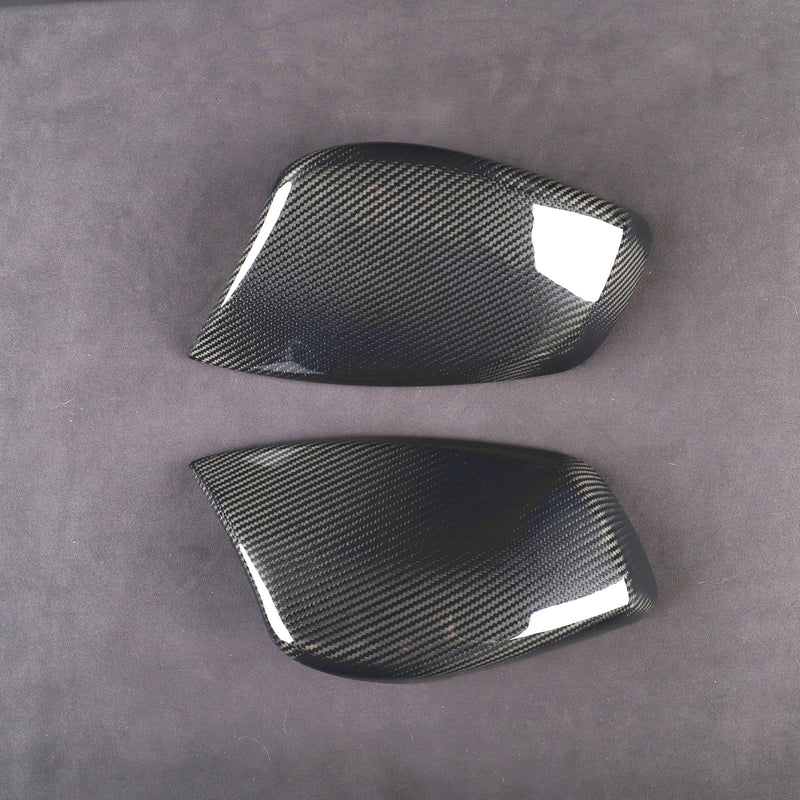 WXZOS Genuine Carbon Fiber Wing Mirror Trim for BMW 5series E60 4Door Sedan 2003-2007