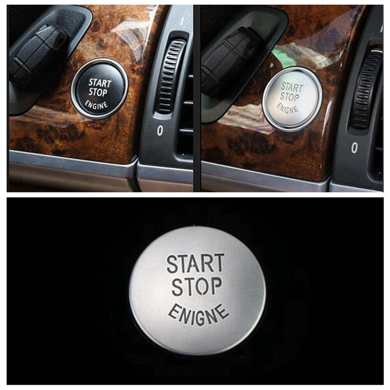 Engine Lgnition Keyhole Start Stop Switch Cover Trim for BMW 2008-2013 X5 X6