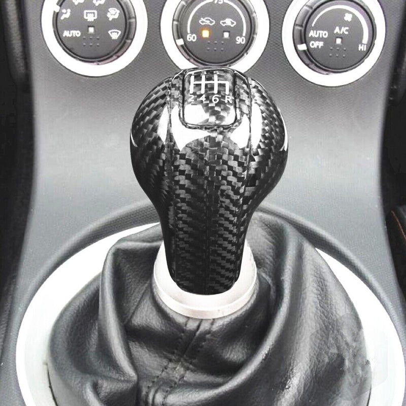 Genuine Carbon Fiber Gear Shift Knob Handle Cover Fit for Nissan 350Z 2003-2009