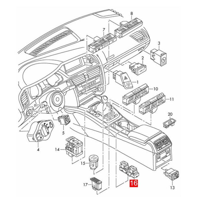 Convertible Vehicles w/Hydraulic TOP Switch 8F0959727B for Audi 2 Door A5 S5 RS5