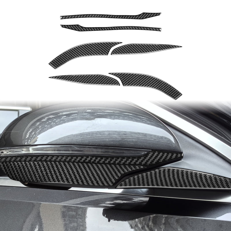 WXZOS Genuine Carbon Fiber Side Wing Mirror Trim for Mercedes W206 C-class 2022-2024