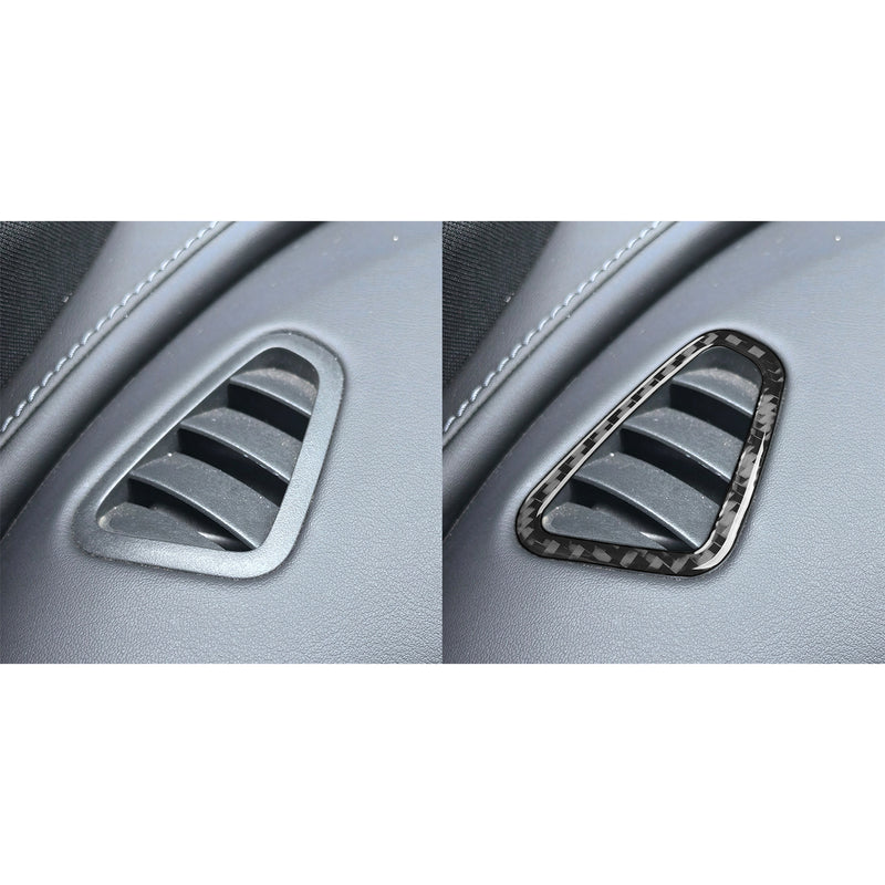 WXZOS Carbon Fiber Dashboard Air Outlet Vent Trim for Mercedes W206 C-class 2022-2024