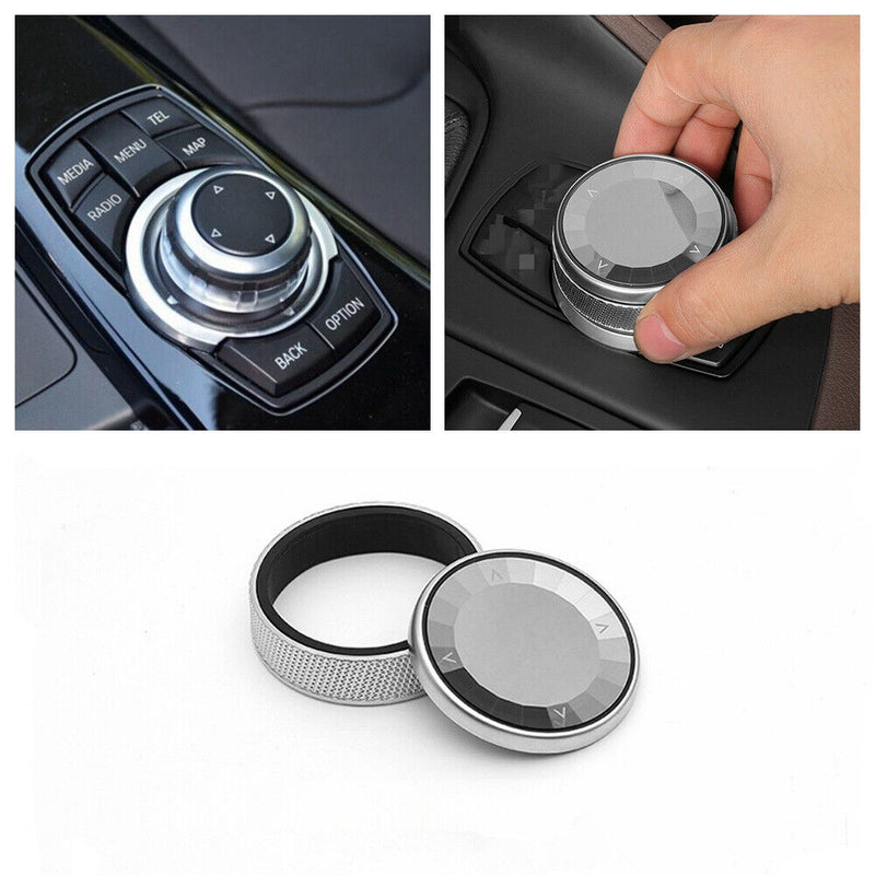 IDrive MultiMedia Knob Aluminum alloy Cover for BMW 2011-2013 X3 2010-2013 M5 M6