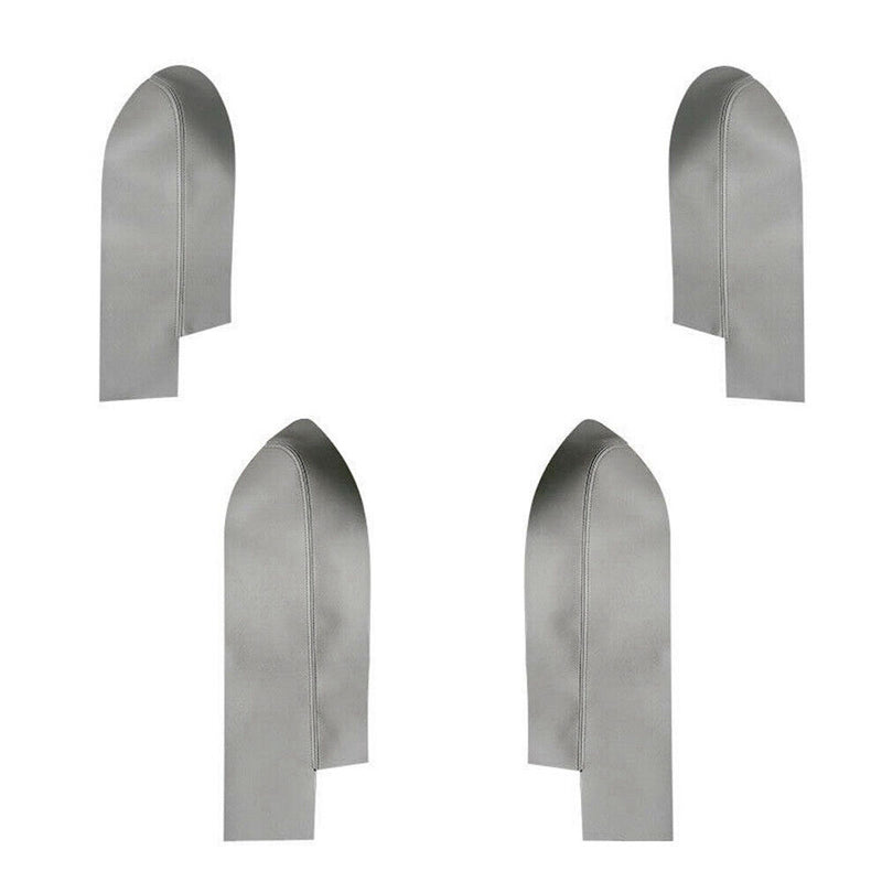 4Pcs Gray Door Armrest Panel Insert Leather Cover for Honda CR-V 2007-2011