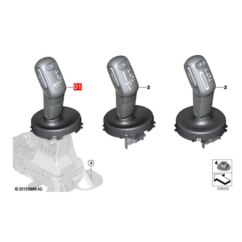 WXZOS Gear Shift Knob Lever Rock Crystal Cover for Mini Cooper Clubman F54 2019-2023