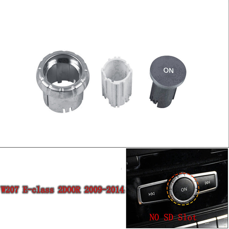 WXZOS CD Audio Control Button Knob Set for Mercedes-Benz W207 E-class 2DOOR 2009-2014