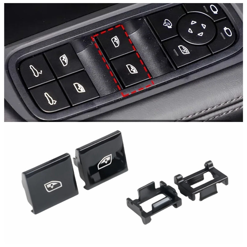WXZOS Master Power Window Switch Push Button Cover for Porsche Cayenne (9Y0) 2018-2024