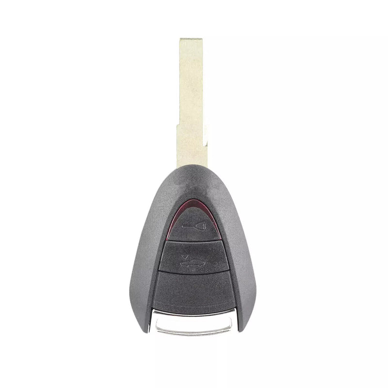 WXZOS 2/3 Buttons Remote Key Fob Shell w/Rubber Mat for Porsche 911 (997) 2005-2012