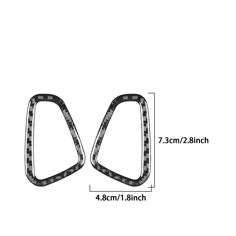 WXZOS Carbon Fiber Dashboard Air Outlet Vent Trim for Mercedes W206 C-class 2022-2024