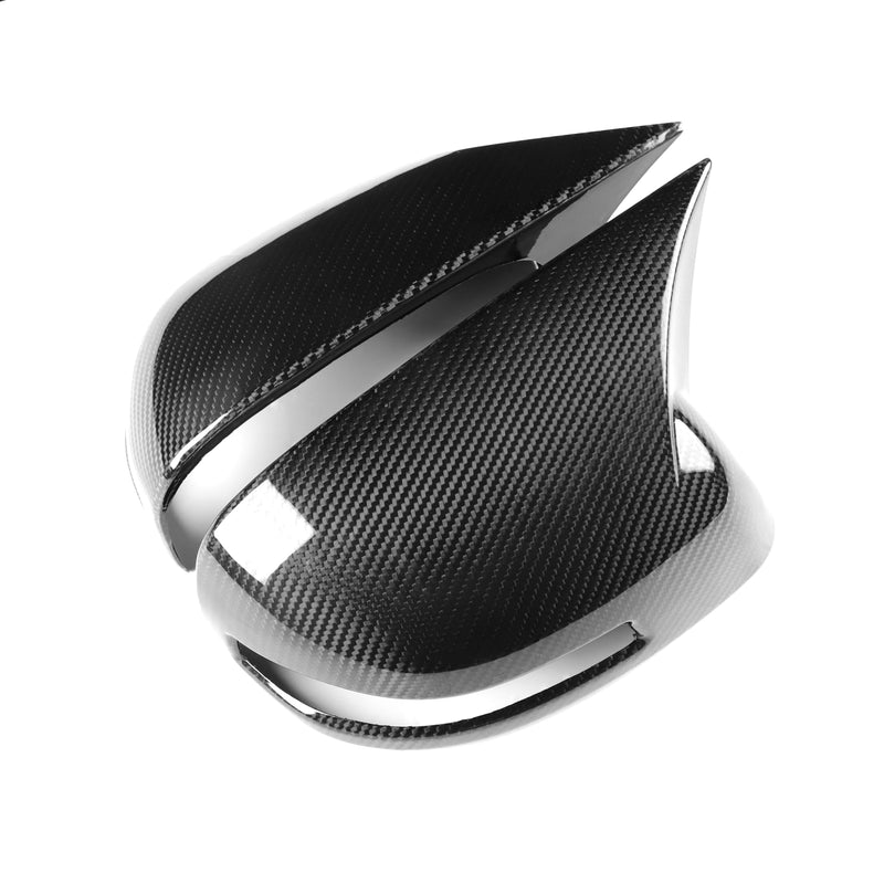 WXZOS Genuine Carbon Fiber Wing Mirror Trim for Honda Civic 2012-2015