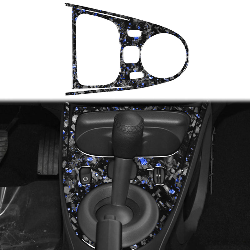 WXZOS Genuine Carbon Fiber Gear Shift Lever Trim for Smart Fortwo Forfour 2016-2021