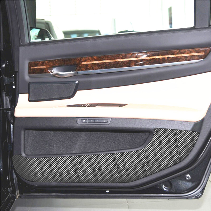 WXZOS PVC Interior Door Panel Cover Anti-collision Film for BMW 2009-2015 F01 7series