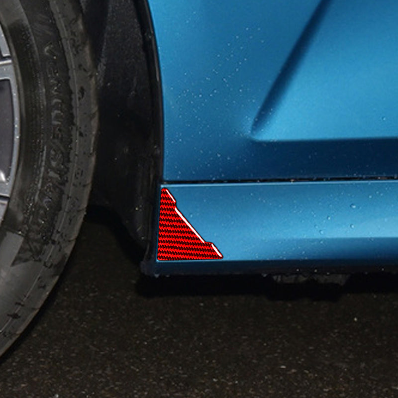 WXZOS Genuine Carbon Fiber Door Plate Anti-Collision Sticker for BMW F06 F12 2012-2018