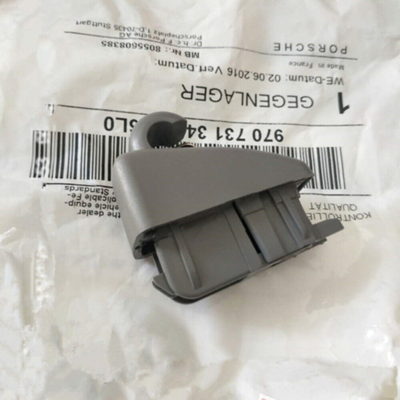 Gray Sun Visor Gray Clip Hook Retainer for Porsche Panamera 2010-2016