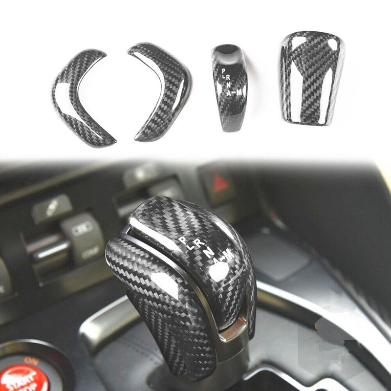 Genuine Carbon Fiber Gear Shift Knob Handle Cover Fit for Nissan GT-R 2017-2022