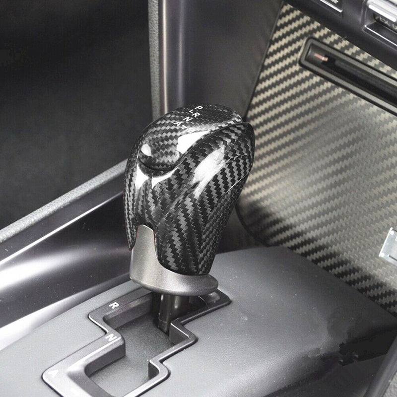 Genuine Carbon Fiber Gear Shift Knob Handle Cover Fit for Nissan GT-R 2008-2015