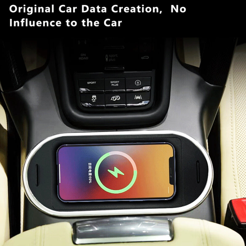 WXZOS Center Console Phone Wireless Fast Charging Pad for Porsche Cayenne 2011-2017