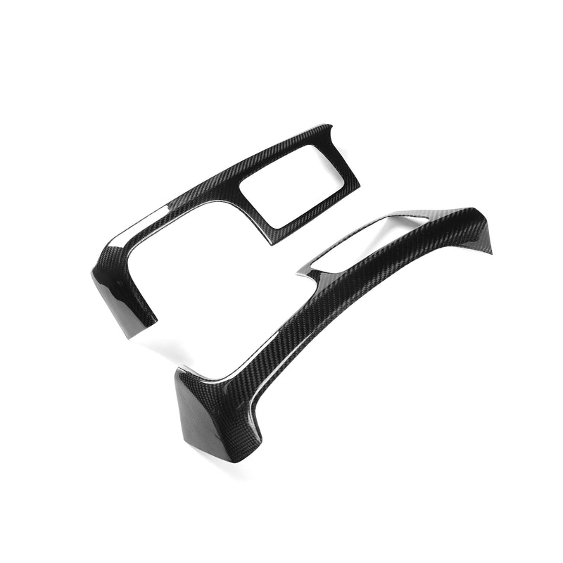 WXZOS Genuine Carbon Fiber Dashboard Air Outlet Vent Trim for Ram 1500 2500 2013-2018