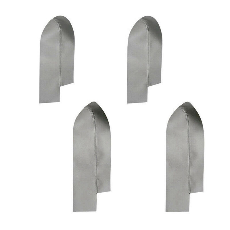 4Pcs Gray Door Armrest Panel Insert Leather Cover for Honda CR-V 2007-2011