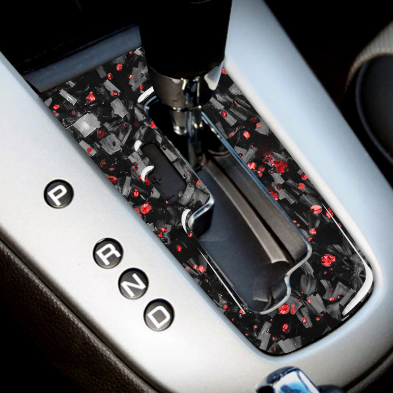 WXZOS Genuine Carbon Fiber Gear Shift Lever Panel Trim for Chevrolet Cruze 2009-2015